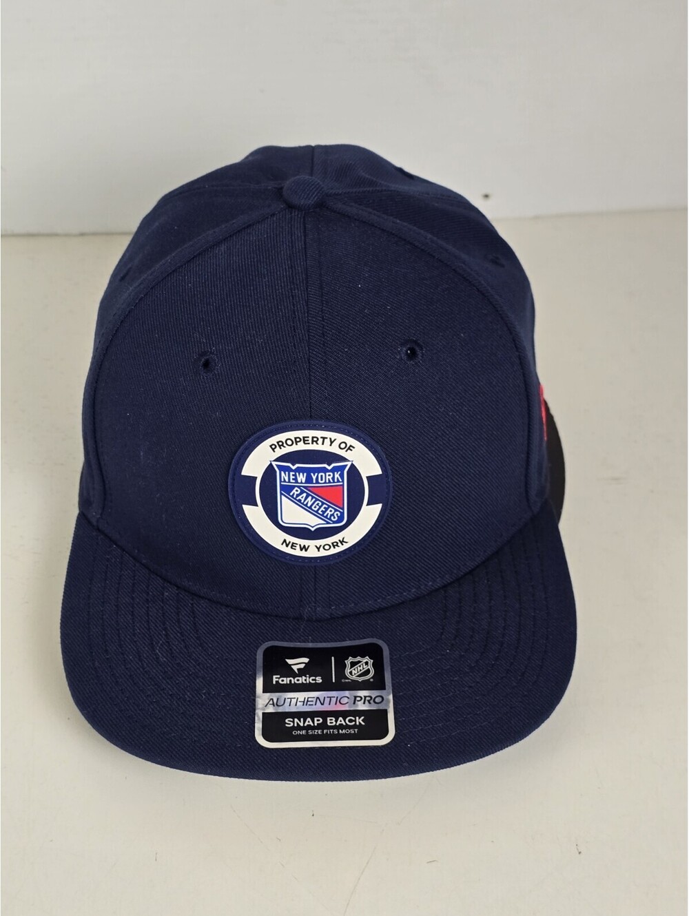 New York Rangers Fanatics NHL Pro Authentics Snap-Back Hat Unisex OSFA New